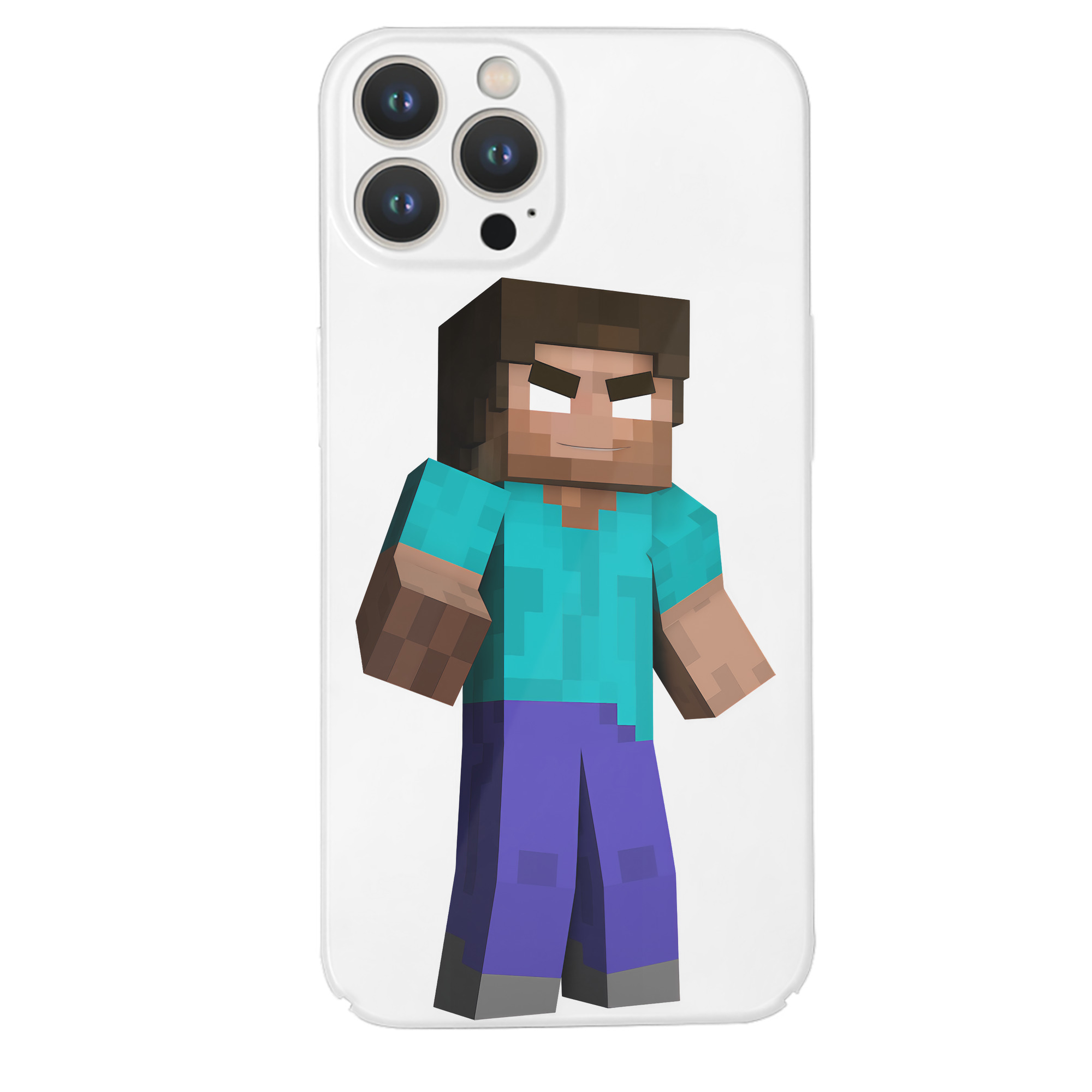 （画像用） マインクラフト ブロックの世界 Minecraft MC Block world 【iPhone 14シリーズ対応】ハードケース